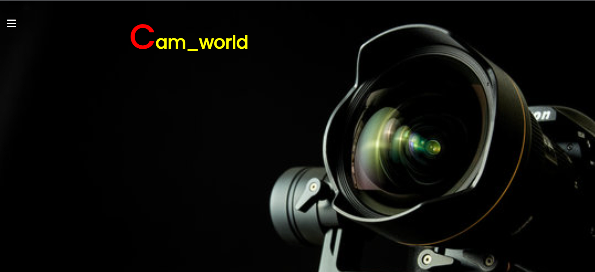 Camera Website (Frontend)