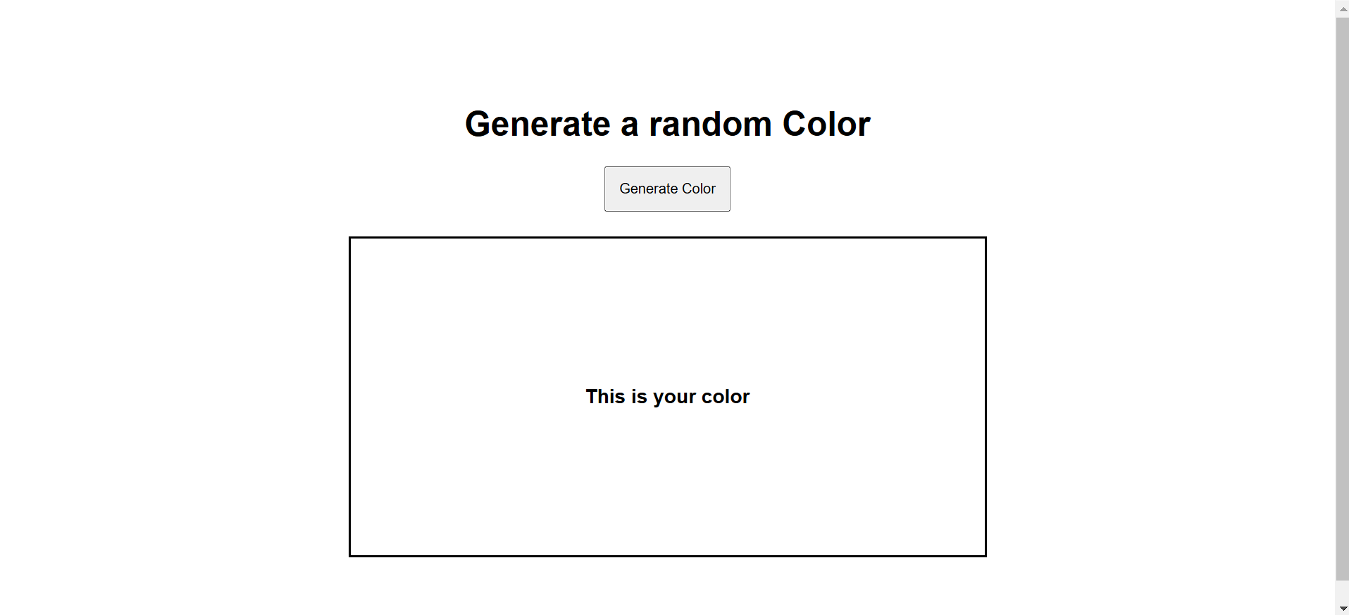 Random RGB Color Generator